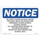 Signmission OSHA Notice Sign, 10" Height, 14" Width, No Entry During School Hours This Door Must Sign, Landscape OS-NS-D-1014-L-14514 - alternate 1